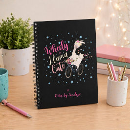 Cuaderno Llama con Rueda Divertida y Linda