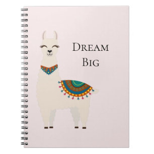 Cuaderno Llama cream