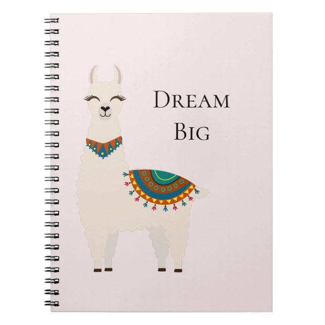 Cuaderno Llama cream (Frente)