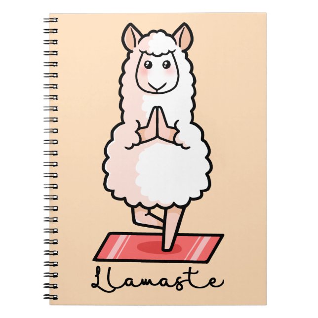 Cuaderno Llama de yoga - Llamaste (Frente)