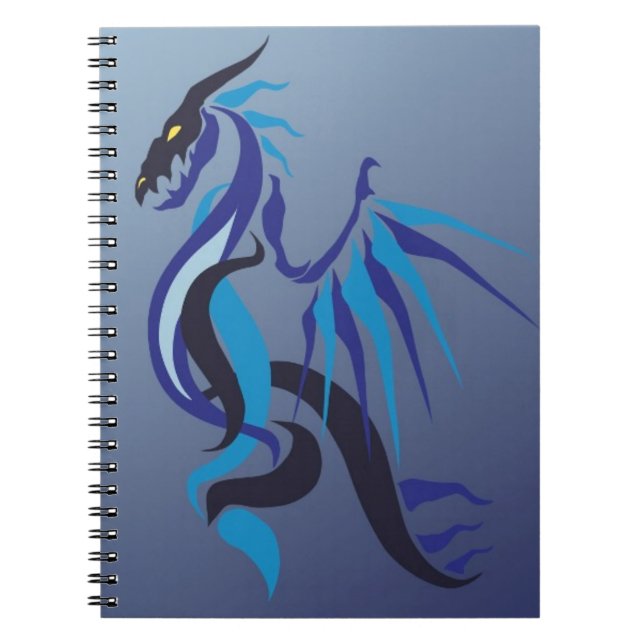 Cuaderno Llama del dragón azul (Frente)