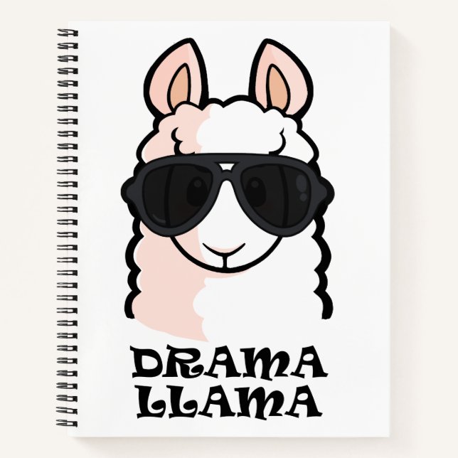 Cuaderno Llama dramática (Anverso)