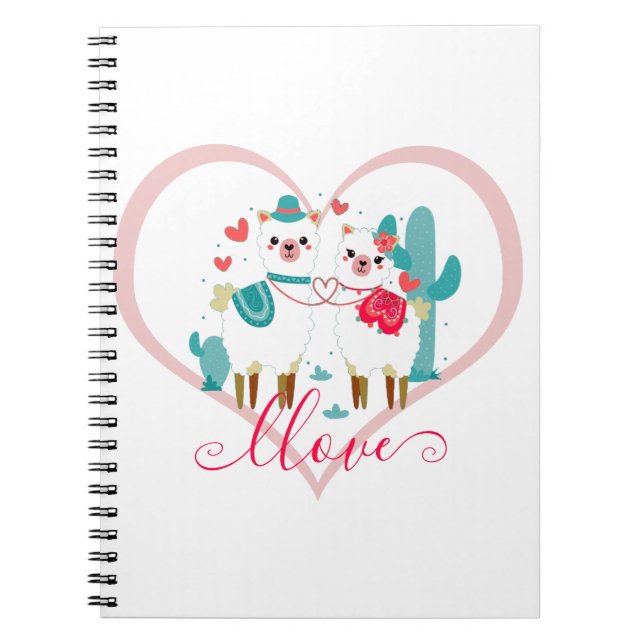 Cuaderno Llama en amor  (Frente)