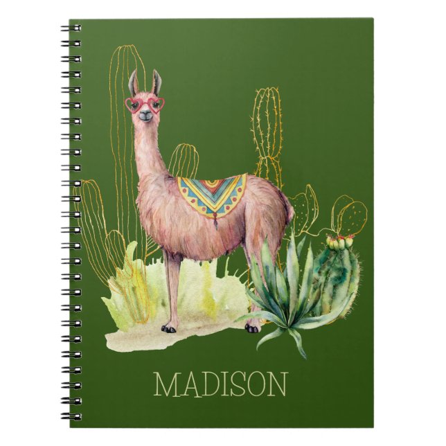 Cuaderno Llama en el desierto (Frente)