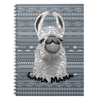 Cuaderno Llama mamá personalizada