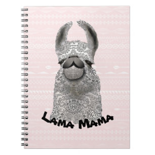 Cuaderno Llama mamá personalizada