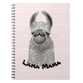 Cuaderno Llama mamá personalizada