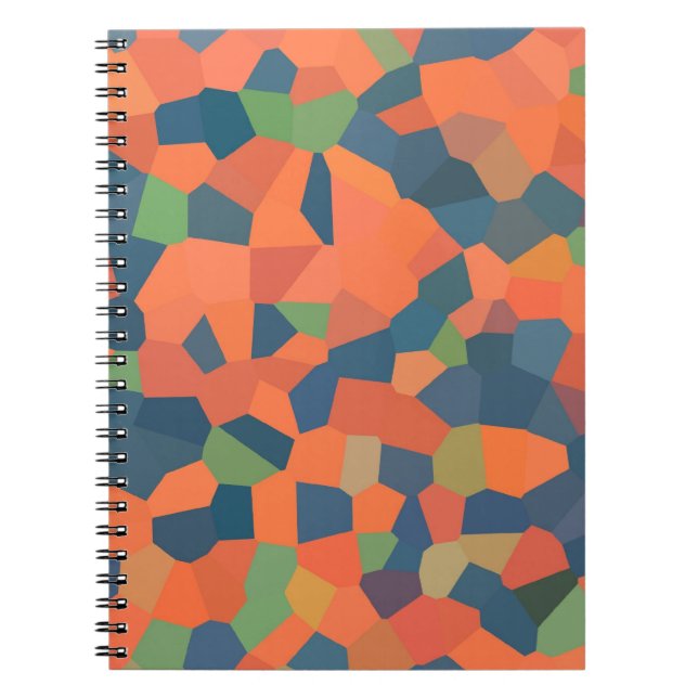 Cuaderno Llama, medianoche, portátil de espiral verde (Frente)
