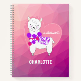 Cuaderno Llama personalizada
