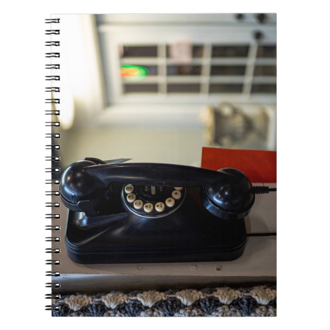 Cuaderno Llamada de época: Teléfono retro (Frente)