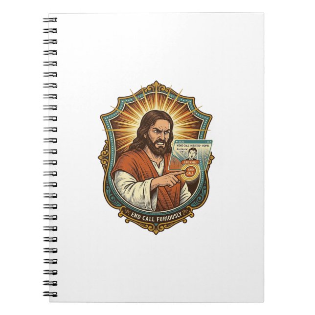 Cuaderno Llamada de video accidental de Jesús marca pánico  (Frente)
