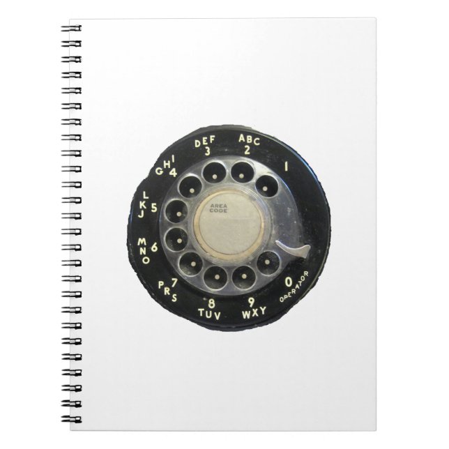 Cuaderno Llamada telefónica de Rotary antigua (Frente)