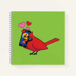 Cuaderno Llamadas Cardinal Bird Love Mating