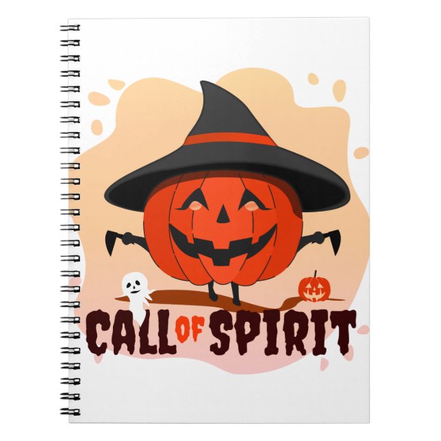 Cuaderno Llamado de Espíritu de Halloween (Frente)
