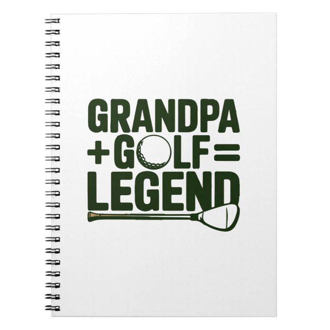 Cuaderno Llámame Abuelo, Mírame Golf (Frente)