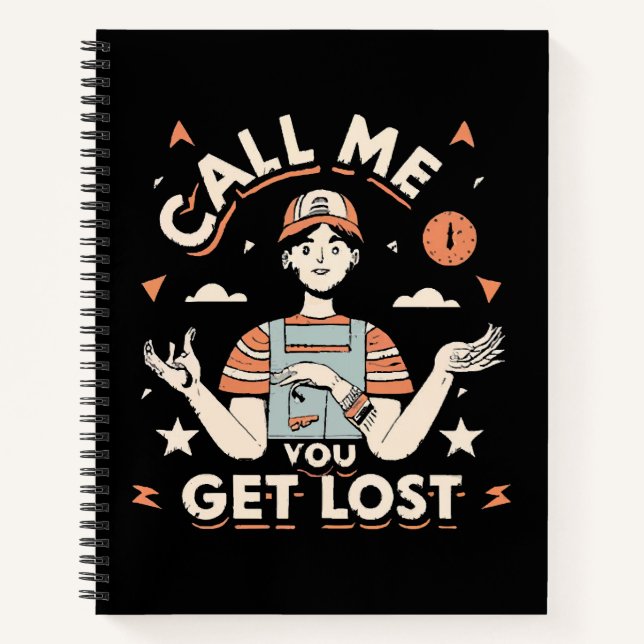 Cuaderno llámame si te pierdes (Anverso)
