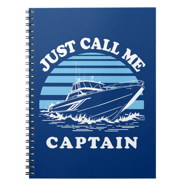 Cuaderno Llámame simplemente Capitán | Frase de Marinero (Frente)