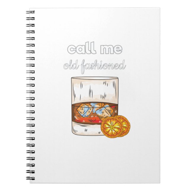 Cuaderno Llámame viejo de moda (Frente)