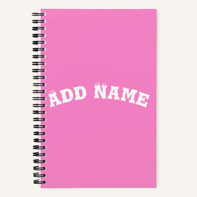 Cuaderno Llanura sólida Taffy Baby Pink (Anverso)