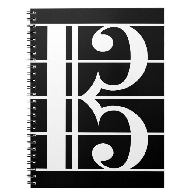 Cuaderno Llave de Alto Blanco-Negro (Frente)