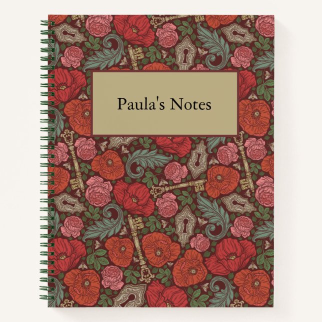 Cuaderno Llave de cerradura antigua steampunk victoriana co (Anverso)