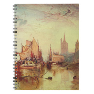 Cuaderno Llegada de un barco de vapor por Joseph Turner