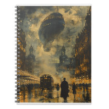 Llegada nocturna - Escenario de Steampunk Street