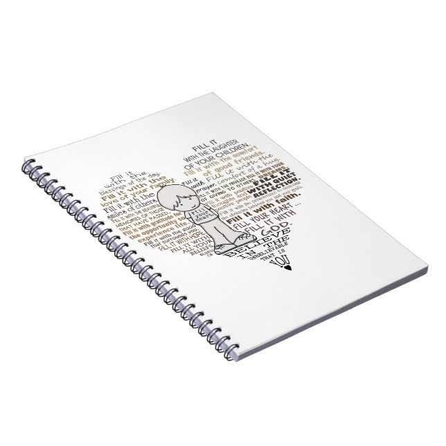 Cuaderno Llena tu corazón (Lado Derecho)