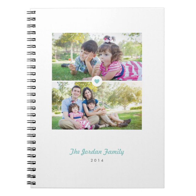 Cuaderno Llenado de Love Journal - Aqua (Frente)