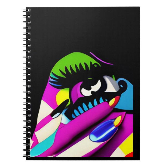 Cuaderno llorando por ti psicodélico (Frente)