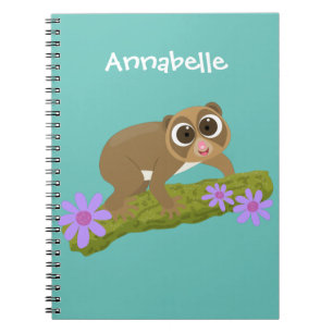 Cuaderno Lloris lentos alegres en el personalizado de rama