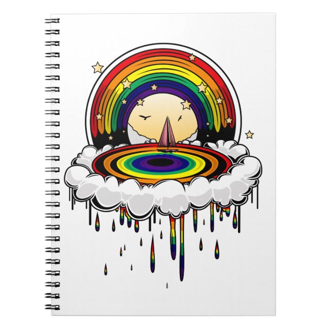 Cuaderno Lluvia arcoiris (Frente)