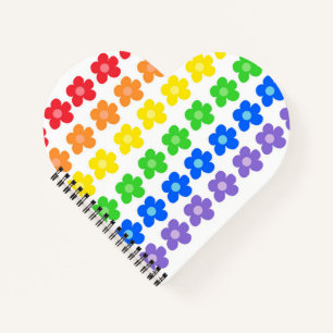 Cuaderno Lluvia arcoiris LGBT Orgullo gay Libertad e Iguald
