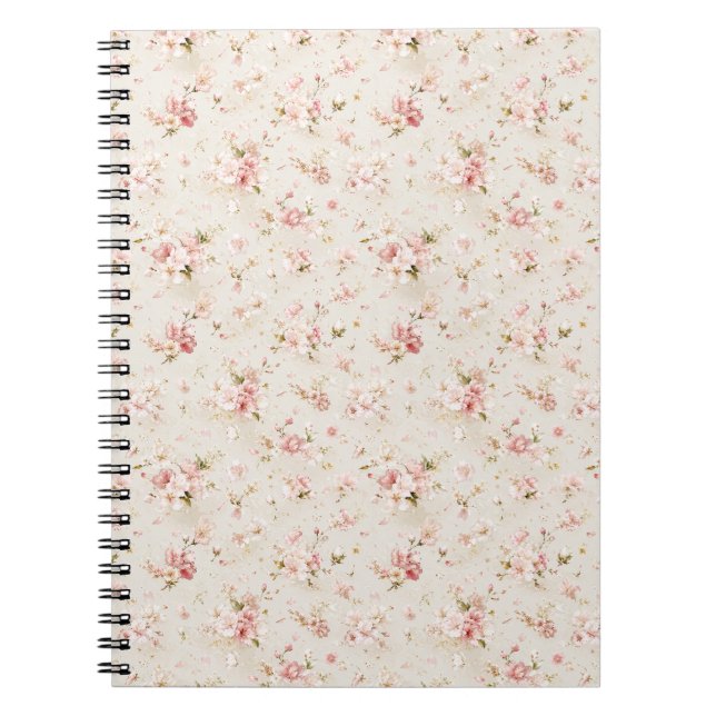 Cuaderno Lluvia de Flor Ligera y Aérea (Frente)