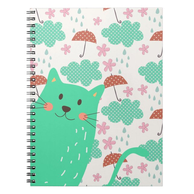 Cuaderno Lluvia de gatos (Frente)