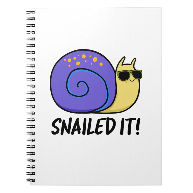 Cuaderno Lo Hizo el Caracol Chiste Divertido de Caracol  (Frente)