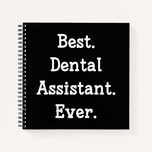 Cuaderno Lo mejor. Auxiliar dental. Nunca. (Anverso)