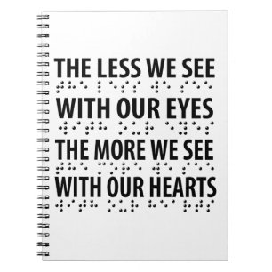 Cuaderno Lo Menos Que Vemos Con Nuestros Ojos - Braille Ceg