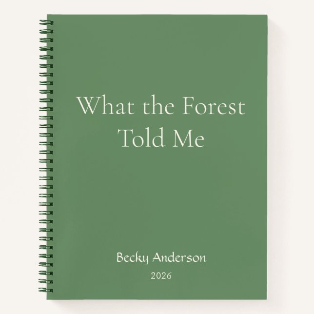 Cuaderno Lo que contó el bosque, Notas de la naturaleza, No (Anverso)