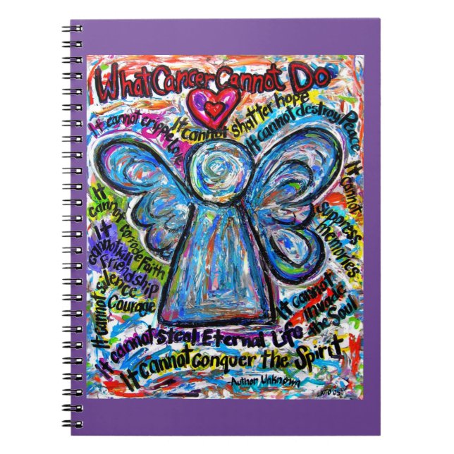 Cuaderno Lo que el cáncer no puede hacer el diario para equ (Frente)