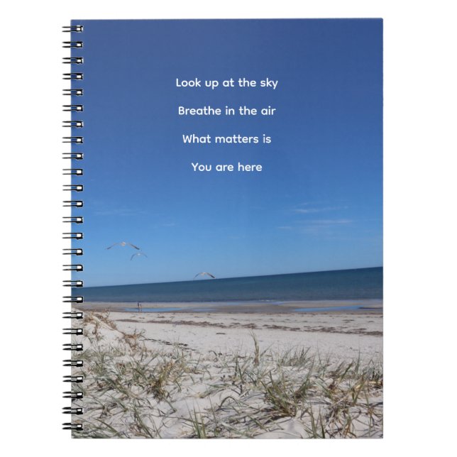 Cuaderno "Lo que importa es que estás aquí" (Frente)