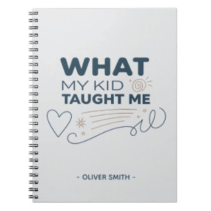 Cuaderno Lo que mi hijo me enseñó Cita significativa