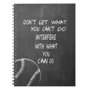 Cuaderno Lo Que Puedes Hacer Béisbol Motivacional