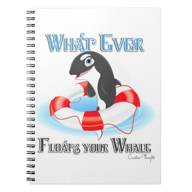Cuaderno Lo que sea que flote tu ballena (Frente)