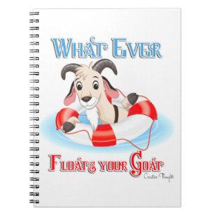 Cuaderno Lo que sea que flote tu cabra