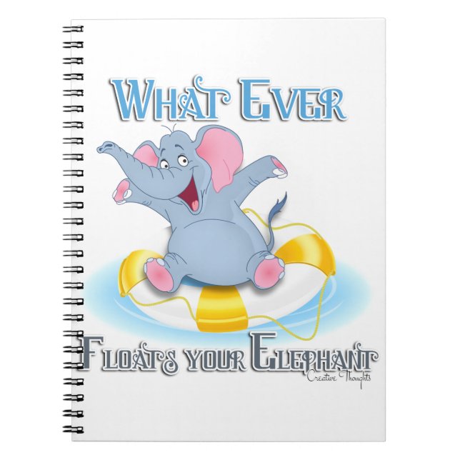 Cuaderno Lo que sea que flote tu elefante (Frente)