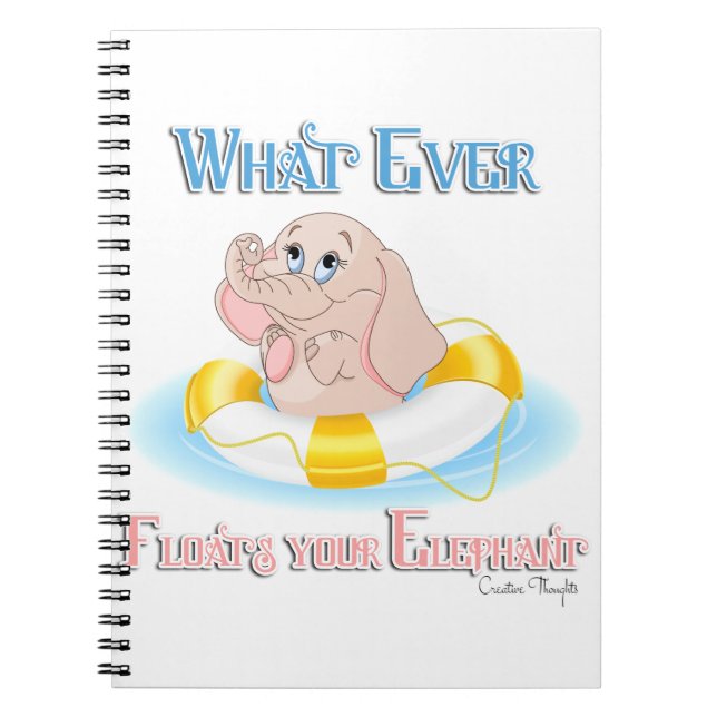 Cuaderno Lo que sea que flote tu elefante 4 (Frente)