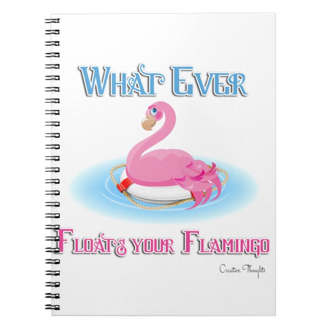 Cuaderno Lo Que Sea Que Flote Tu Flamingo 2 (Frente)