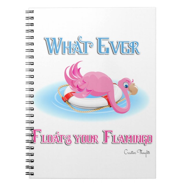 Cuaderno Lo Que Sea Que Flote Tu Flamingo 3 (Frente)