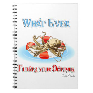 Cuaderno Lo que sea que flote tu pulpo
